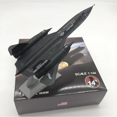 1:144 American Air Force Fighter 22cm SR-71 Blackbird Reconnaissance Aircraft Model Product Package
