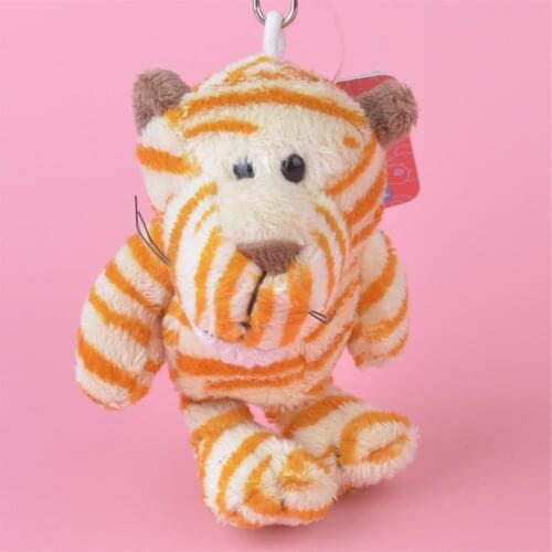 1Pcs Orange Color Tiger Small Plush Pendant Toy, Kids Doll Keychain / Keyholder Gift Free Shipping