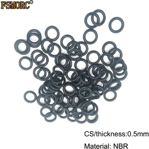 100piece OD1.7mm~61mm*0.5mm thickness(CS) NBR o ring seal/Nitrile Rubber