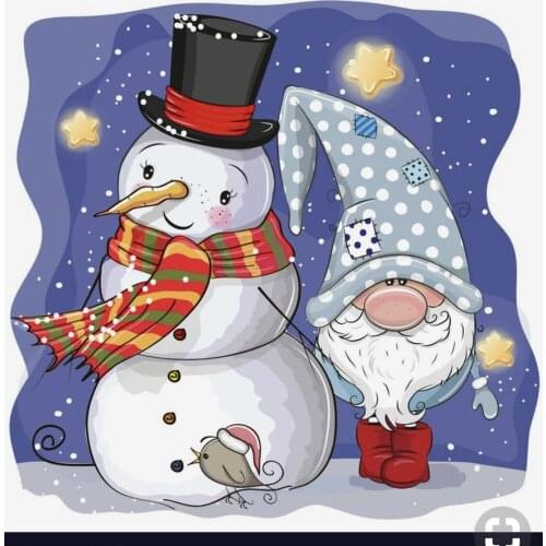 10x8 christmas gnomes snow transparent Clear Stamps Silicone Seals for DIY scrapbooking photo album Card Making