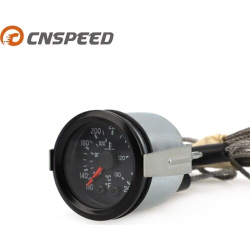 2" 52mm VDO water temp 40~130C/110-265 F Dual scale display 12V water temperature Gauge 52mm Diameter with Sender