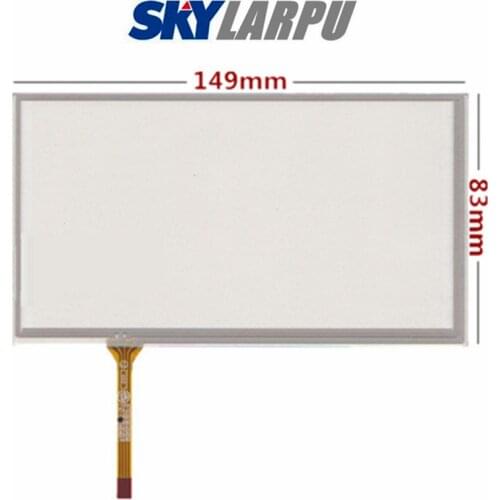 2 Pcs New 6"Inch 149*83mm Touchpanel Glass for AUO A061VW01 GPS Navigation Touchscreen Digitizer Panel Free Shipping