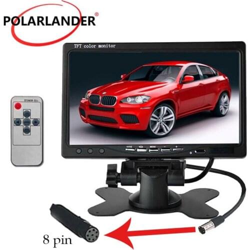 2016 new 7 Inch Color TFT LCD DC 12V Car Monitor Rear View Headrest Display 2 Channels Video Input For DVD VCD Reversing Camera