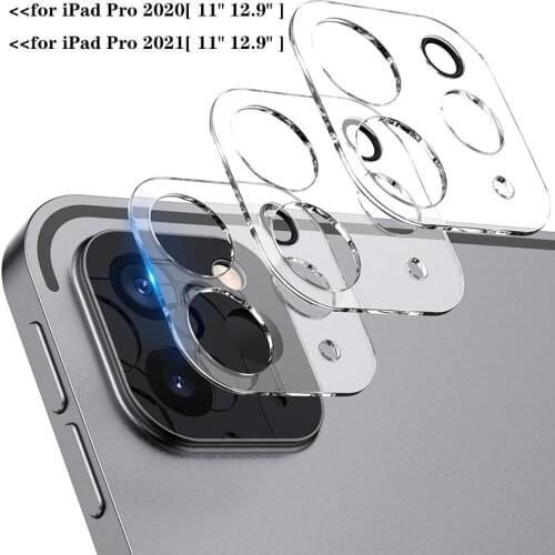 3Pcs Camera Screen Protector Tempered Glass For Apple iPad Pro 11 (2020) 9H Hardness Crystal Clear Film On iPad Pro 12.9 (2021)