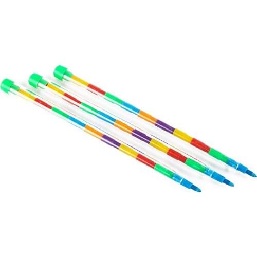 3Pcs DIY Replaceable Crayons Oil Pastel Creative Colored Pencil Graffiti Pen For Kids Painting Drawing Cute Stationery