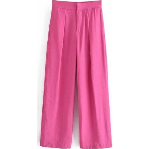 A0952- straight high waist trousers 7385577-$H2-64313H DLzk727
