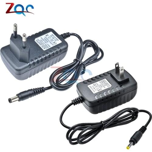 EU US Plug Adapter AC 100-240V to DC 12V 2A lighting transformers Power Supply Adapter Converter Charger For LED Strip light