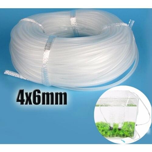 Aquarium Air Stone 4*6mm Oxygen Pump Hose for Air Bubble Fish Tank Pond Pump for Fish Aquarium decoration Accessories 3M 5M 10M