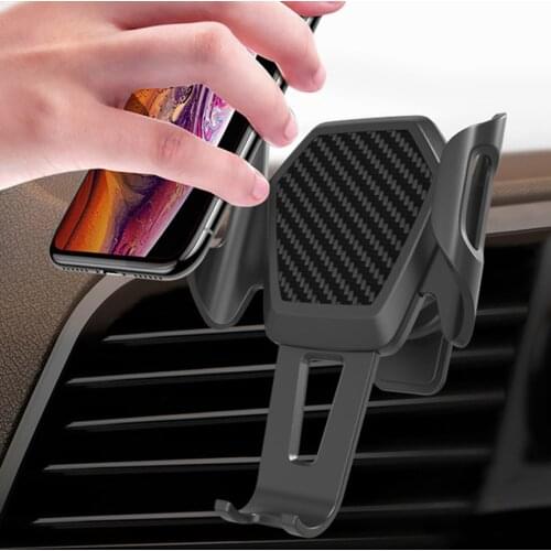 Car phone holder for mobile in car oneplus 7 pro 6 5t Sony MOTO Lg g7 Air outlet support smartphone voiture suport telephone