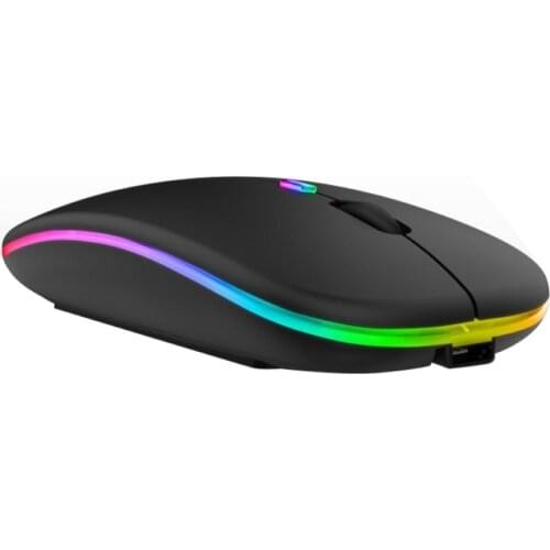 10m Wireless Transmission Distance Mouse 2.4G Wireless Bluetooth LED Mice USB Ergonomic Gaming Mouse for Laptop Computer
