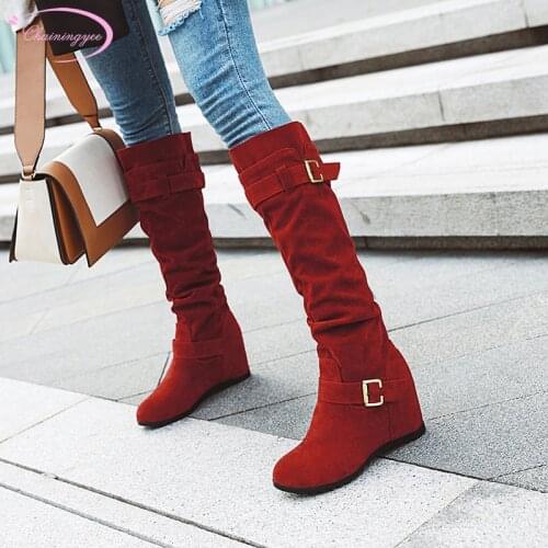 Casual comfortable round toe flock ankle boots zipper lace-up leopard Chelsea boots high heels chunky womens riding boots