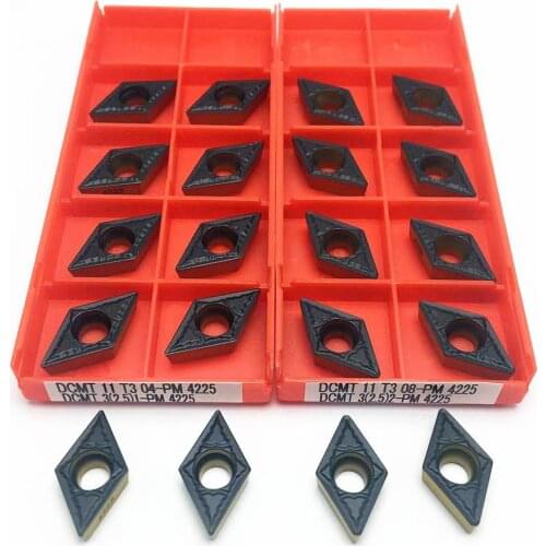DCMT11T304 PM 4225 DCMT11T308 PM 4225 Internal Turning Tool Carbide Insert Tool Tokarnyy Turning Insert DCMT 11T304 DCMT 11T308