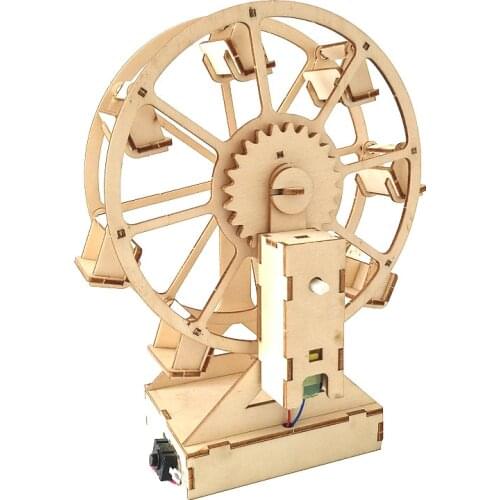 DIY Science Kit Wheel Carousel Experiment STEM Kids Educational School Physics Toys Electronic Technology for Boys Children 8