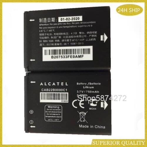 For ALCATEL CAB0400000C1 TLi004AB CAB22B0000C1 CAB30M0000C2 For OT-2010 OT-2010D OT-2010X OT-356 OT-665X battery