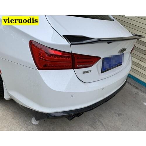 For Chevrolet Malibu XL Spoiler 2016-2019 Year Glossy Carbon Fiber Rear Roof Spoiler Wing Trunk Lip Boot Cover Car Styling