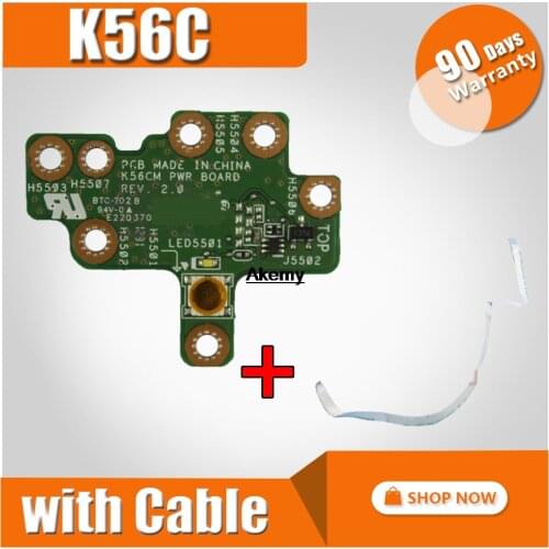 For Asus FOR S550 S550C S550CM S550CA S550CB POWER JACK POWER BOARD Switch Button Board with cable