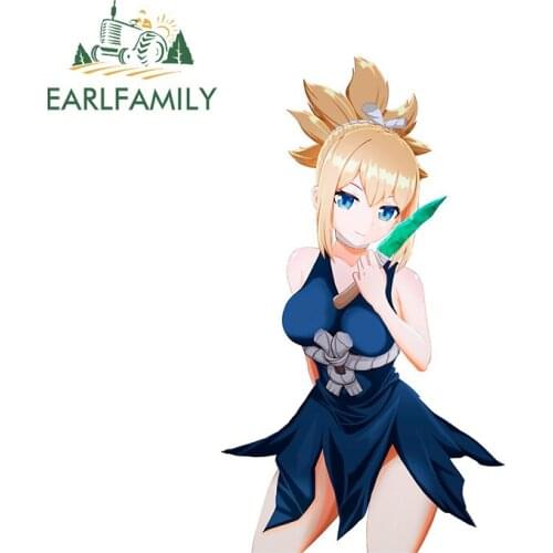 EARLFAMILY 13cm x 7.6cm for Cute Kohaku Waifu Vinyl Car Stickers Personality Decal Air Conditioner Trunk Waterproof Car Styling