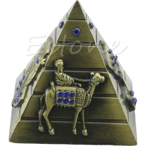 Egyptian Pharaoh Decorative Pharaoh Avatar Camel Metal Pyramids Ornament Antique