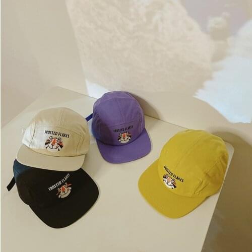 New Kids Hat Cartoon Tiger Embroidery Cap For Boys Girls Street Hip-Hop Snapback Hats Casual Child Baseball Caps Unisex Bonnets