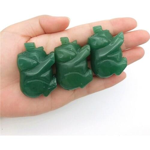 Beautiful 1PC Natural Green Aventurine Pig Handmade Quartz Carved Animals Polished Healing Decoraction Natural Quartz Crystals