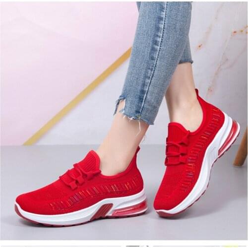 New Autumn Sneakers Women Breathable All-match Casual Light Soft-soled Shoes Feizhi Female Mother Single Shoes Zapatos De Mujer