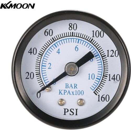 Manometer Water Pressure Dial Hydraulic Pressure Gauge Meter Manometer 1/8" NPT ThreadManometre Pression 40mm 0~160psi 0~10bar