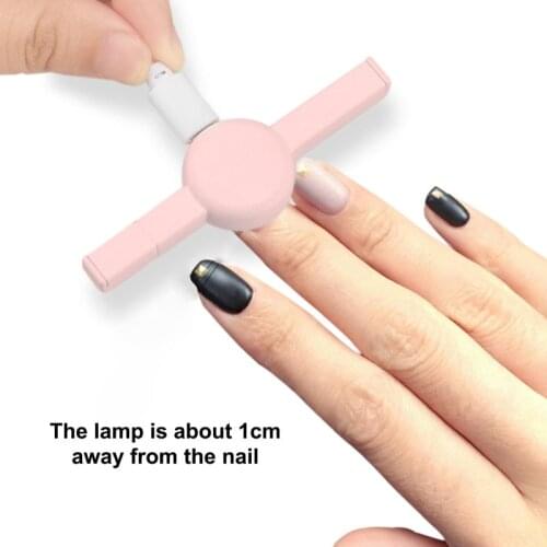 Mini Nail Dryer Portable Single Finger Nail Art LED UV Lamp for UV Gel Nails Curing Cute Manicure Nail Tools