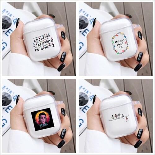 Soft Strange Things Case For AirPods 1 2 Case Cover For Apple AirPods Transparent Silicone Charging Box Cover Skin Accessories