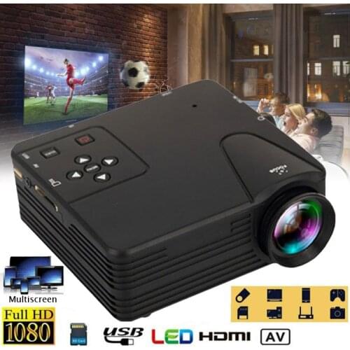 Newest 1080P Portable Mini LED Projector HD 3D Video Home Theater Cinema Multimedia
