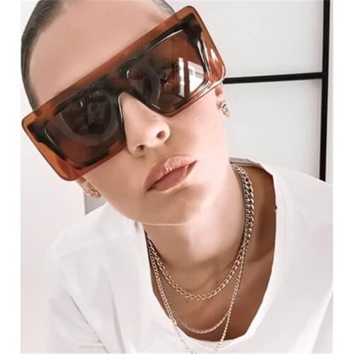 ONEVAN Oversized Sunglasses Women Square Sun Glasses for Women/Men Luxury Brand Designer Sunglasses Men Retro Gafas De Sol Mujer