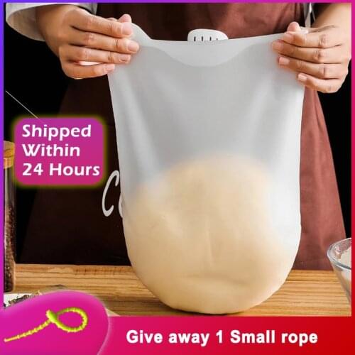 Silicone Kneading Magical Bag Dough Nonstick Flour Mixer Bag Reusable Cooking Pastry Tools For Bread Pastry Pizza Kitchen Tools