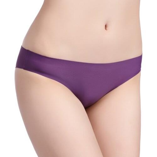 T-back Viscose Seemless Solid WOMENS Panties Sexy Solid Color Low Waist T-Back Seamless Panties