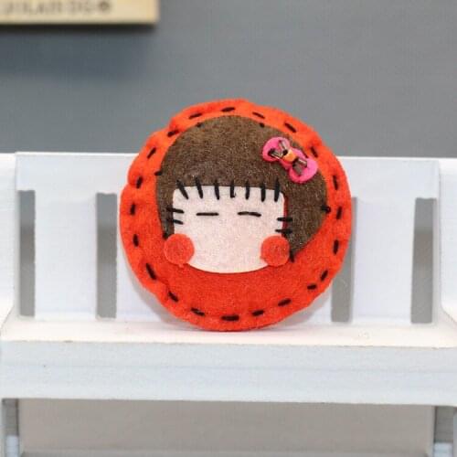 Handmade Cloth Brooches Pin Super Cute Baby Face Cartoon Brooch Children Clothing Accessories Fashion Gift
