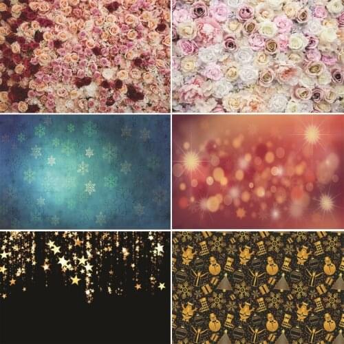 Vinyl Custom Photography Backdrops Prop Festival Christmas day Wooden Planks Photography Background #21102