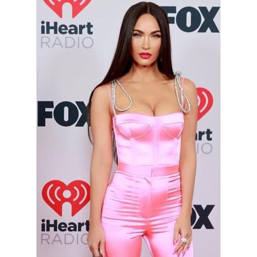 Hot Sale High Street Summer Fashion Sexy Sleeveless Backless Pink Bodycon Women Jumpsuit 2021 Celebrity Designer Fashion Rompers