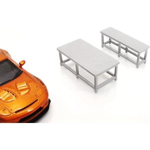 1:64 car model simulation table maintenance table garage scene decoration props
