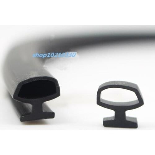 10 Meters black EPDM Card slot Door Window Sealing Strip Home Door Window Sound Insulation Wind-proof Strip Seal