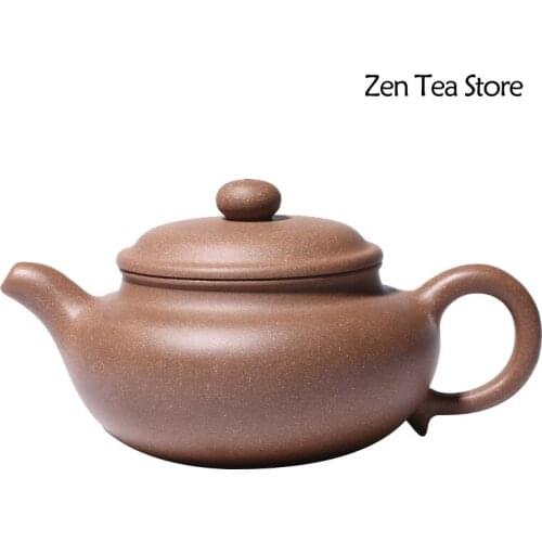 250ML Yixing Purple Sand Health Antique Teapot Zisha Teaset Manual Pot Original Ore Clay Kung Fu Tea Set Nine holes Out water