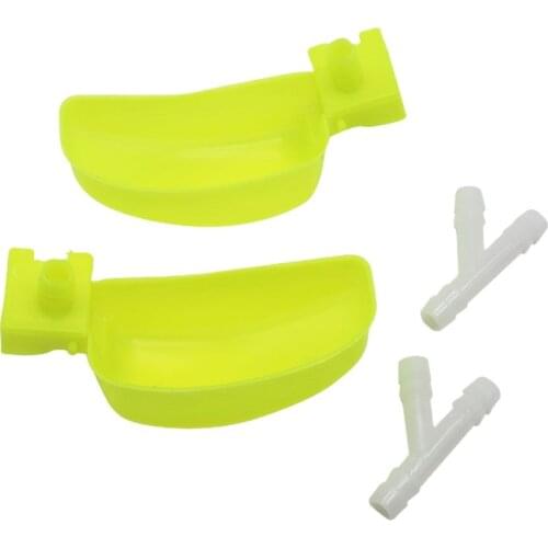 50 Pcs Quail Automatic Drinking Pigeon Cage Special Fountain Semicircular Drinking Birds Plastic Bowl Poultry Feeding Supplies