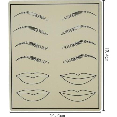 5PCS Tattoo Practice Skin Sheet Blank Plain for Tattoo Needle Machine Supply Kit 20 x 15cm - pmu microblading