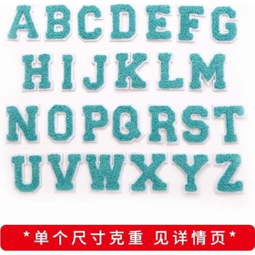 5cm A-Z Letter/Alphabet Patches Clothes Caps Jeans iron on Embroidered Patch Motif Applique