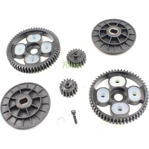 58T/16T 55T/19T Spur Pinion Sets and Torque High-speed Metal Gear Set for Baja Front Wheel for 1/5 HPI ROVAN KM BAJA 5B 5T 5SC