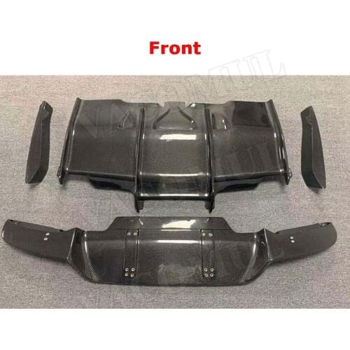 6 Series Carbon Fiber Rear Lip Diffuser Splitters Aprons for BMW F06 F12 F13 M6 M Sport 2012-2016 PSM Style Back Bumper Guard