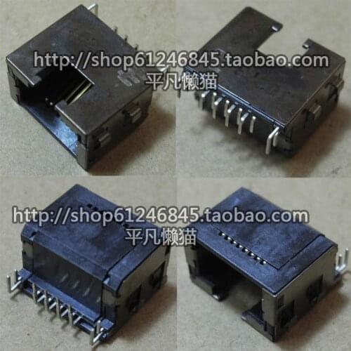 Free shipping For original notebook motherboard NIC interface network interface 12-pin with lights 114
