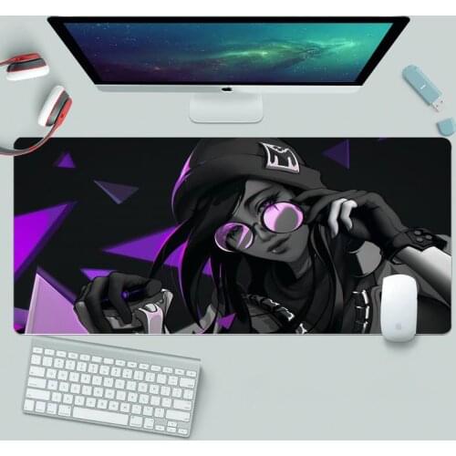 Valorant girl Large XL Office Computer Desk Mat Table Keyboard Big Mouse Pad Laptop Cushion Desk Non-slip Mat Gamer Mousepad Mat
