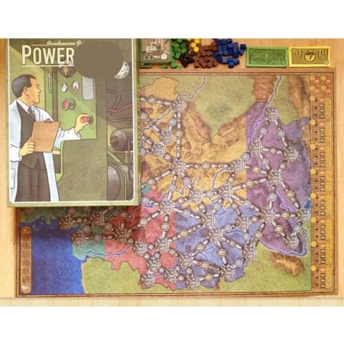 Power Board Game English Verison Cards Game Germany + United States Map