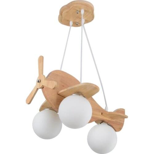 American personality solid wood chandelier boy bedroom childrens room cartoon creative LED fighter chandelier free shipping