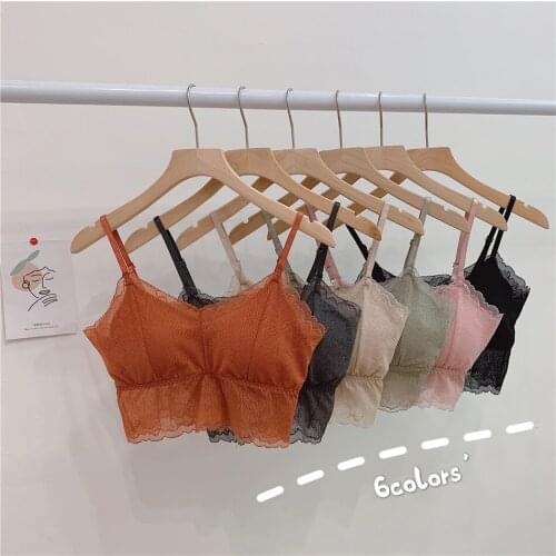 Rims straps spring a new adjustable lace strapless with breast pad girls bra condole belt vest fashion underwear lace women