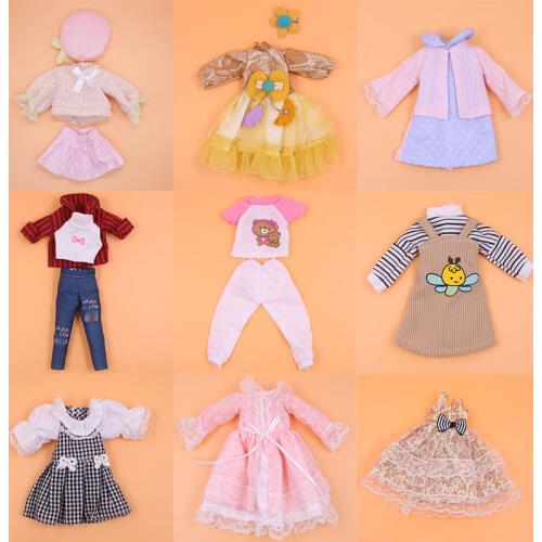 New Fashion Doll Clothes Pink Sweater Dress+Lace Hat Daily Wear Clothes Shoes Doll Accssories For 1/6 Bjd For Party Dance Girls