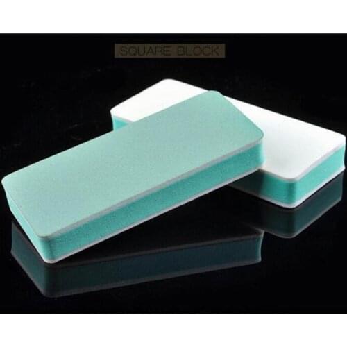 Wholesale double-sided EVA nail buffer emery board nail tips buffing block as beauty nail art tool nail shining product